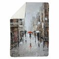 Begin Home Decor 60 x 80 in. City Rain-Sherpa Fleece Blanket 5545-6080-CI27